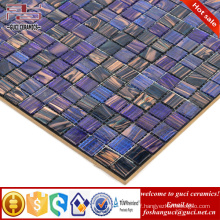 China factory purple mixed Hot - melt mosaic tile cheap floor tile